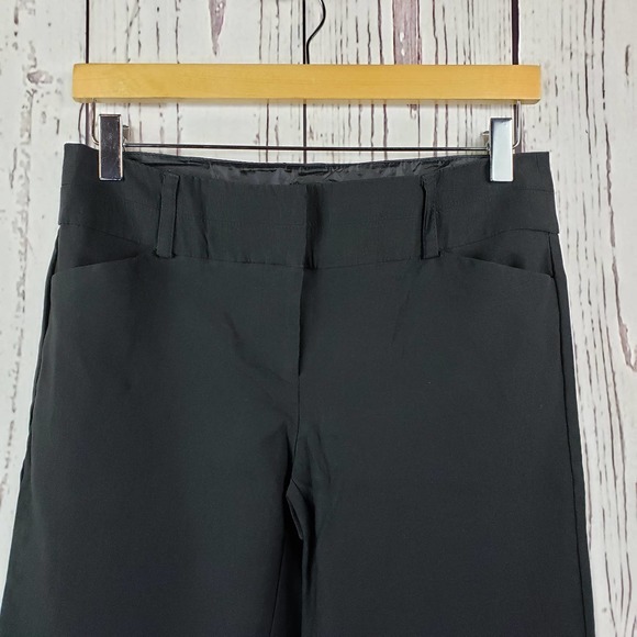 SOHO Apparel Casual Pants Womens Size 6P Flat Front Straight Leg Rayon Black - Picture 2 of 7
